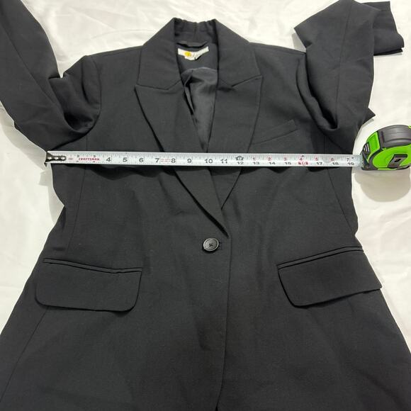 Boden Women 10 Black Tailored Blazer Office Career Elegant Classic Single Button - Picture 11 of 12